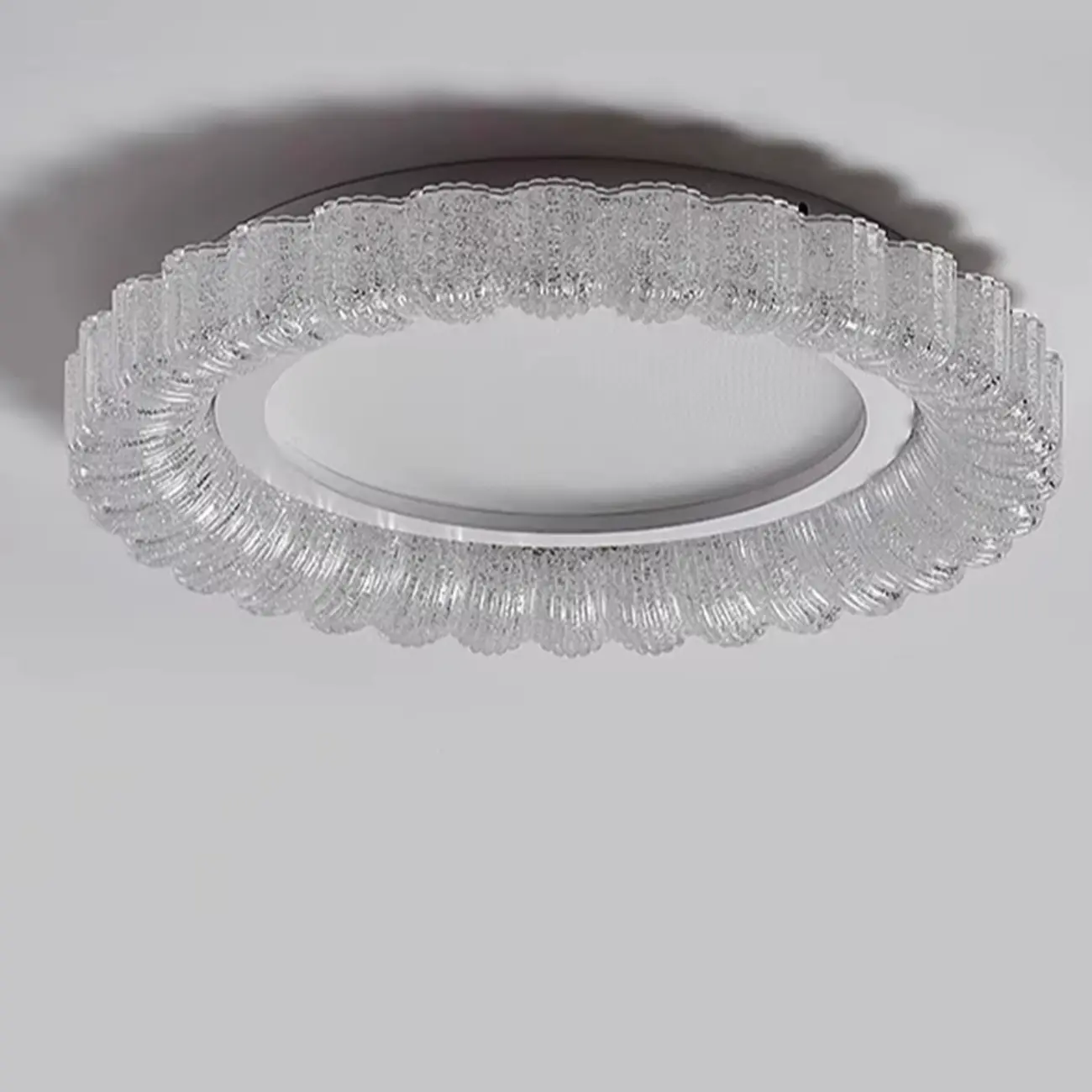 Dimmable Circular LED Flush Ceiling Light for Living Room Image - 15 | homeyfad