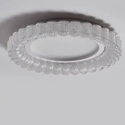 Dimmable Circular LED Flush Ceiling Light for Living Room Image - 15