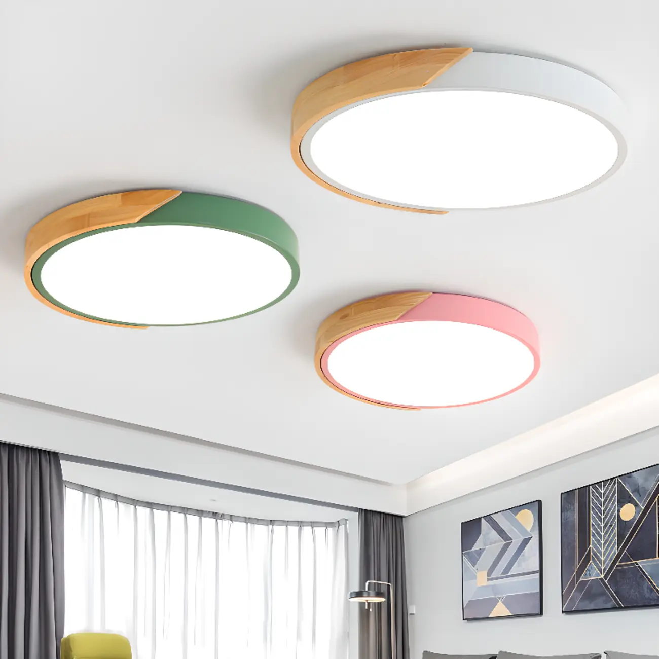 2"Modern Circular Flush Ceiling Light for Residential Use  Image - 1 | homeyfad