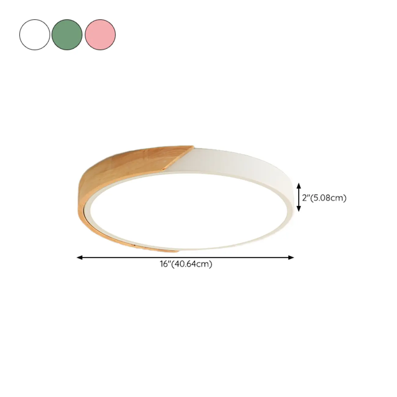 2"Modern Circular Flush Ceiling Light for Residential Use  #size | homeyfad