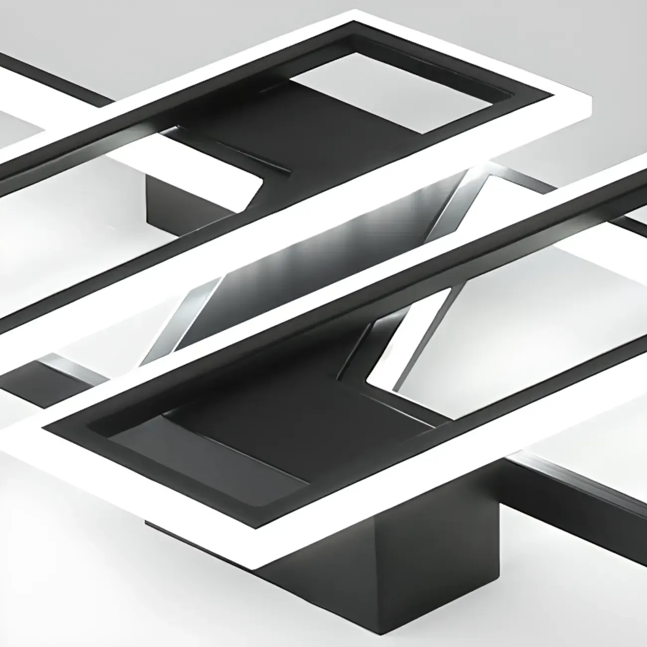 4-Light Modern LED Semi Flush Ceiling Light for Living Room Image - 10