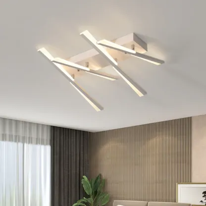 Modern Linear Semi Flush Ceiling Light for Residential Use Image - 11