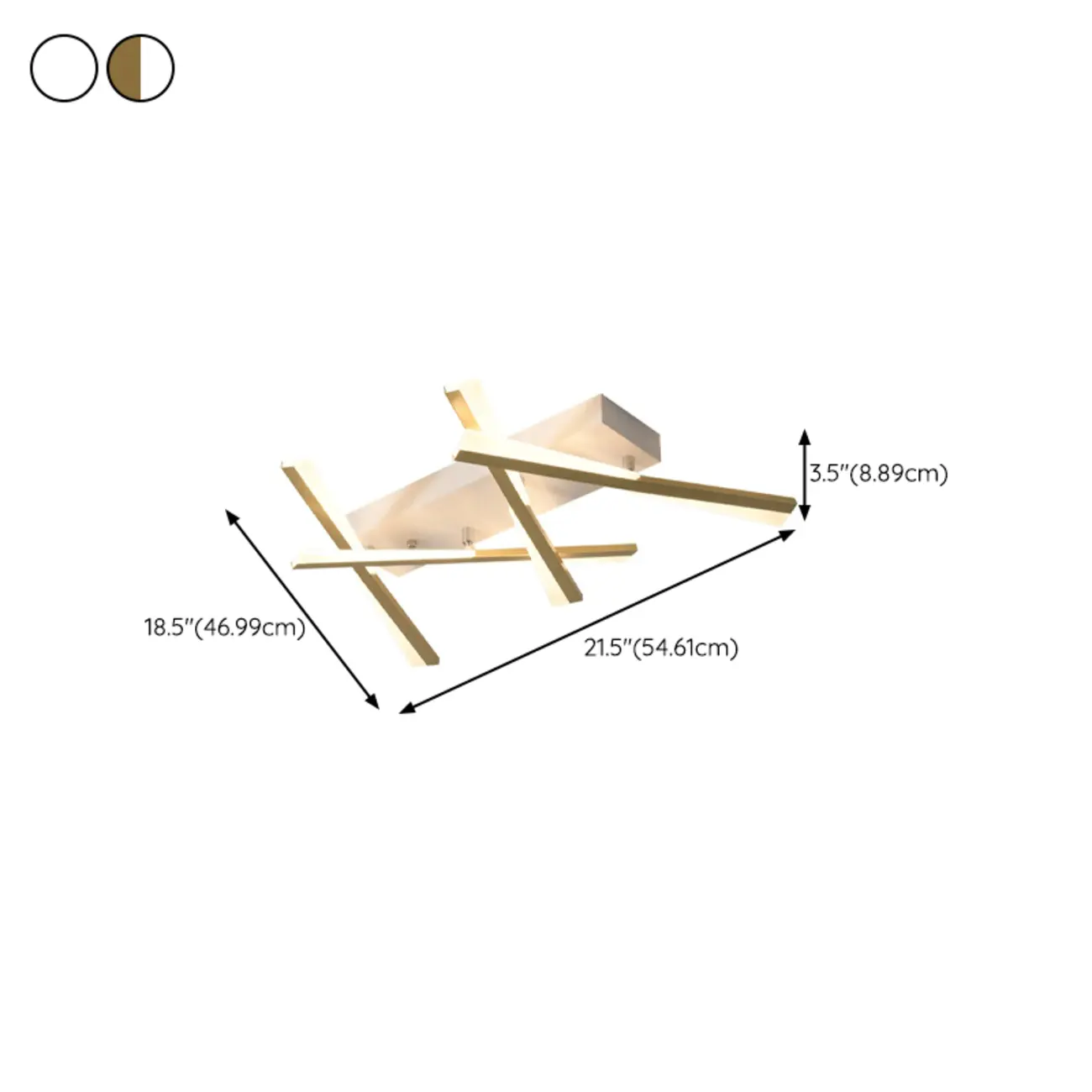 Modern Linear Semi Flush Ceiling Light for Residential Use #size | homeyfad