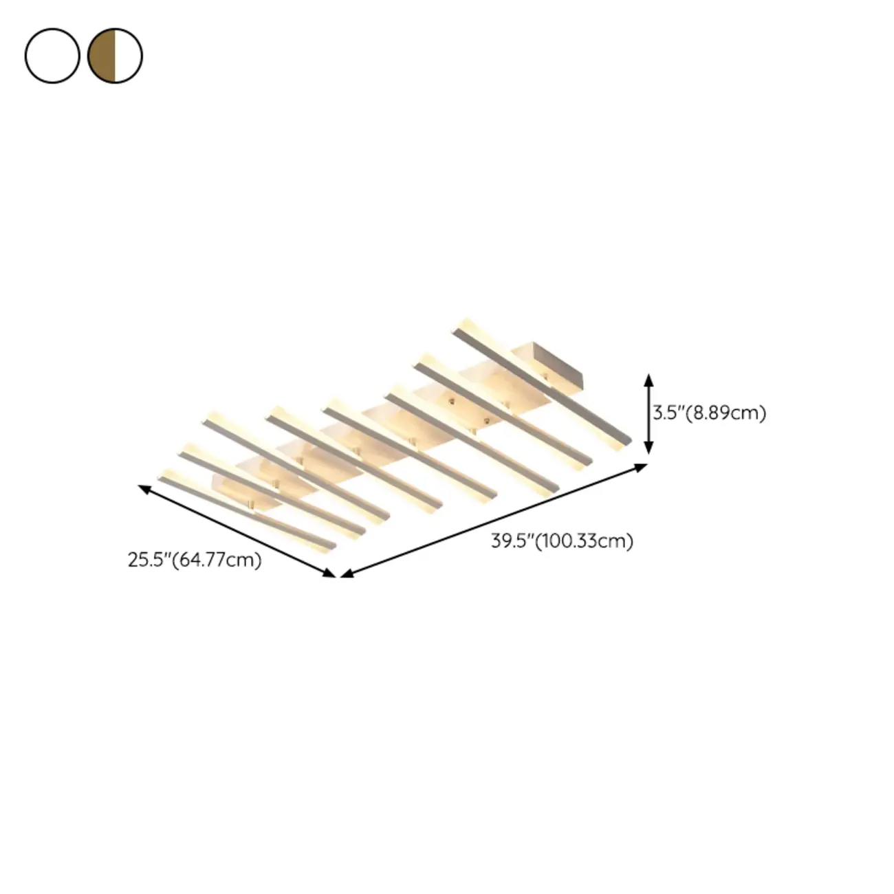 Modern Linear Semi Flush Ceiling Light for Residential Use Image - 13 | homeyfad