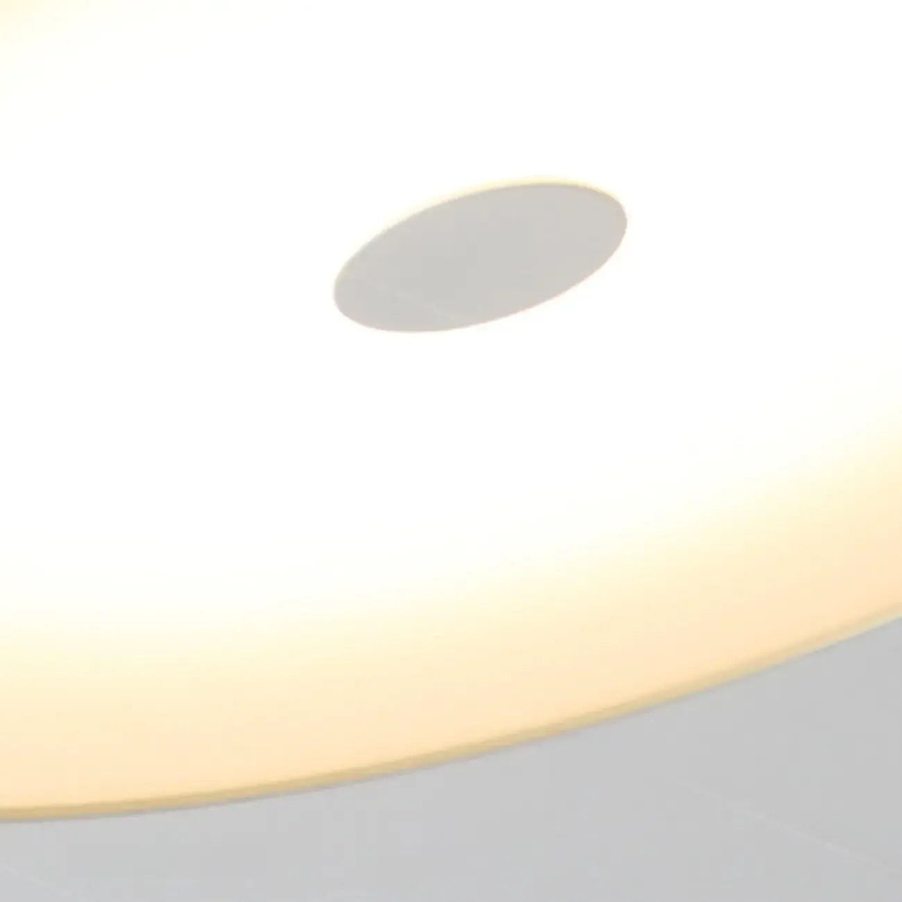 Small Geometric Semi Flush Ceiling Light with Plastic Shade Image - 13