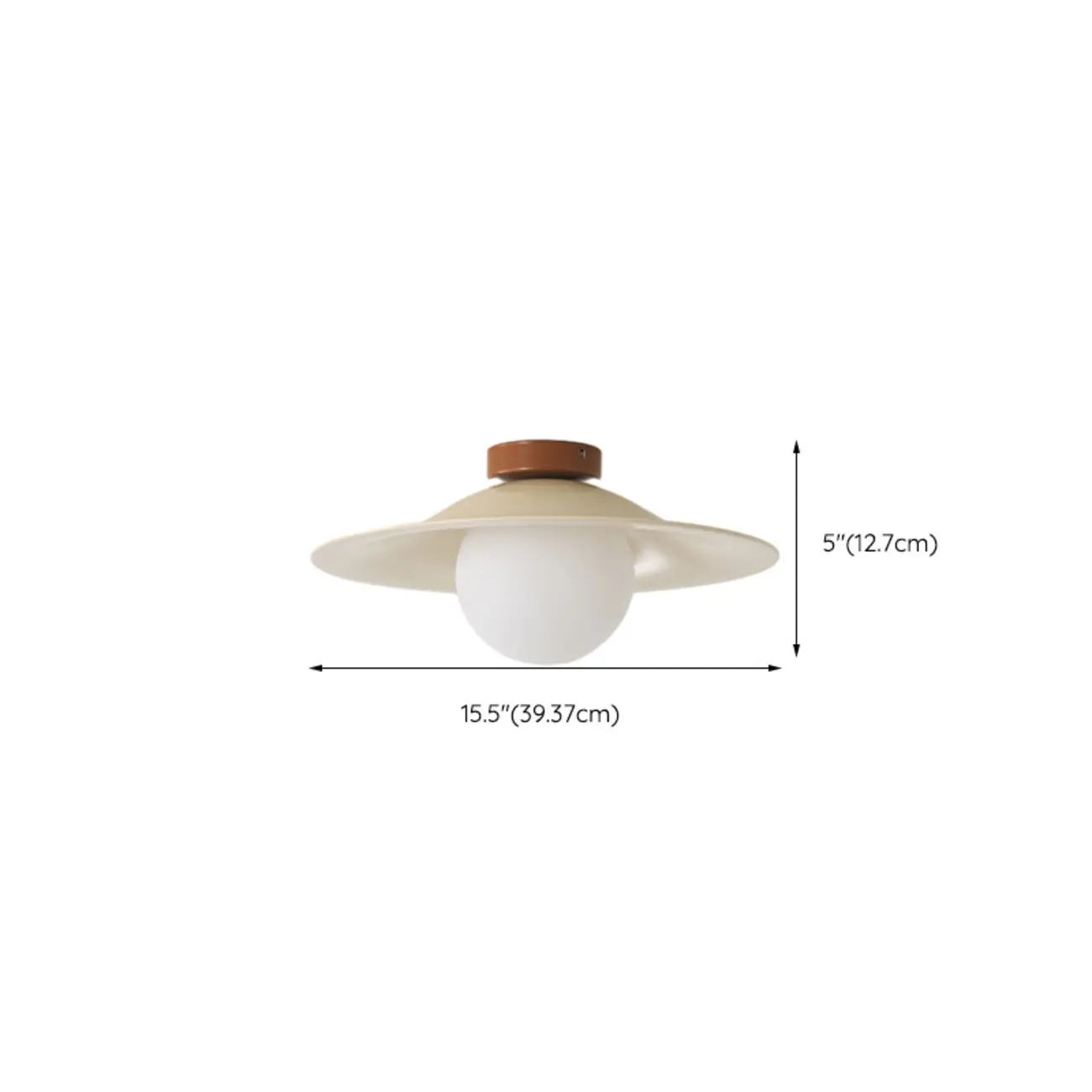 Small Geometric Semi Flush Ceiling Light with Plastic Shade Image - 16 | homeyfad