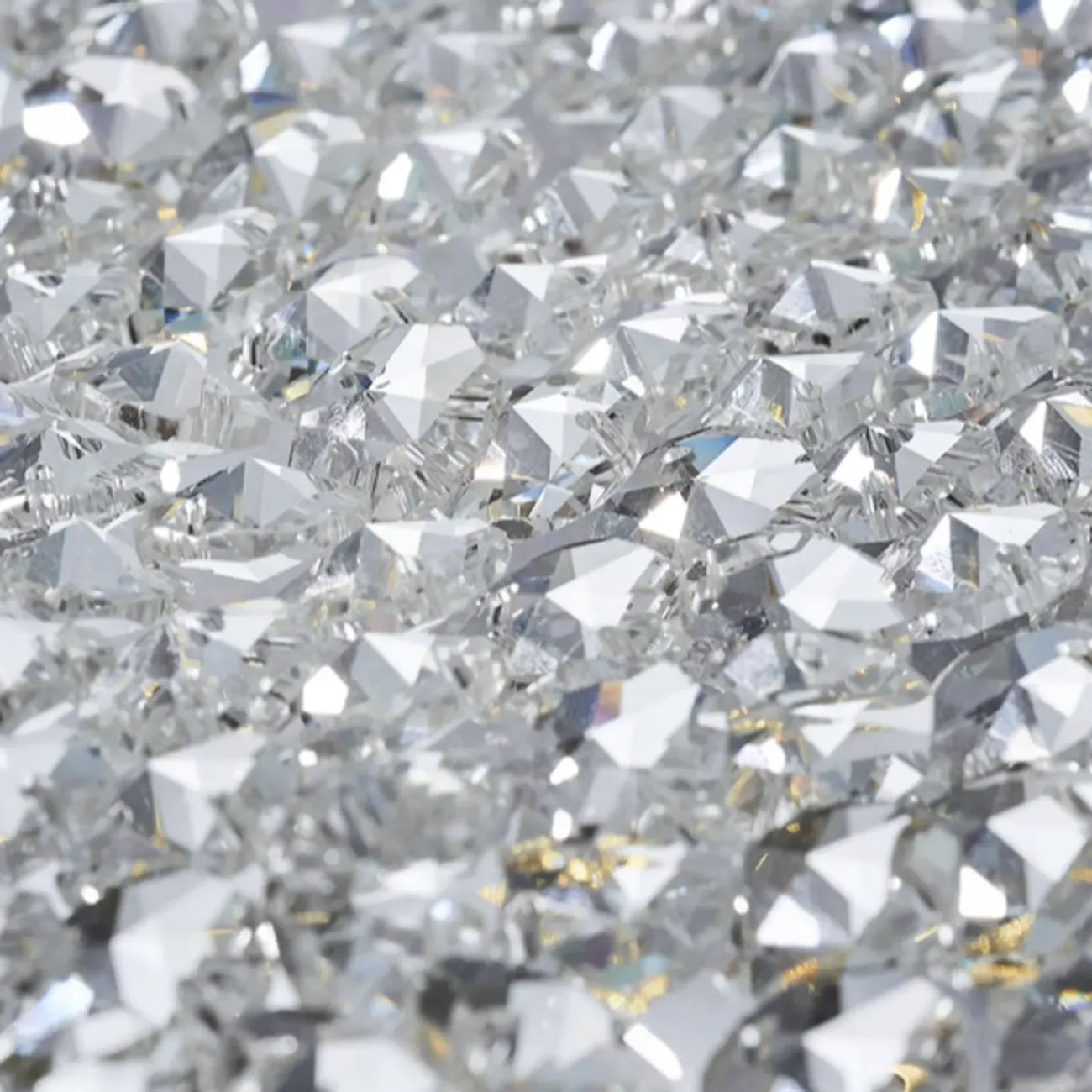 Luxury Circular Crystal Flush Ceiling Light for Living Room Image - 8