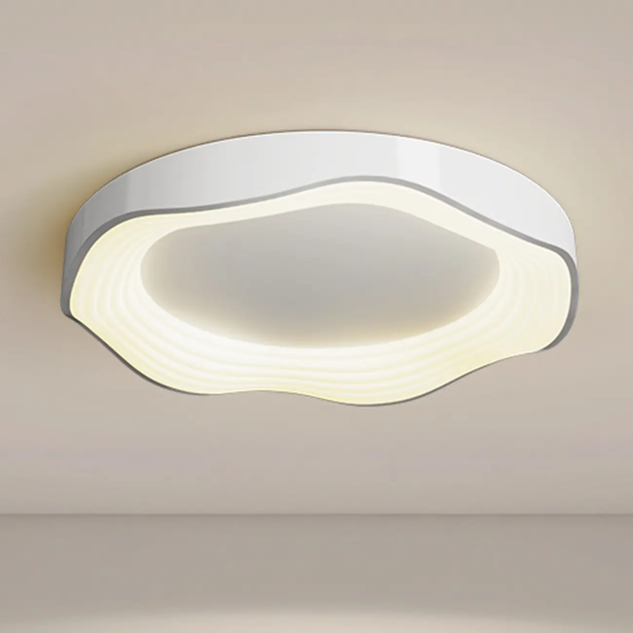 Cloud Shaped Flush Mount Ceiling Light for Living Room Use Image - 5 | homeyfad