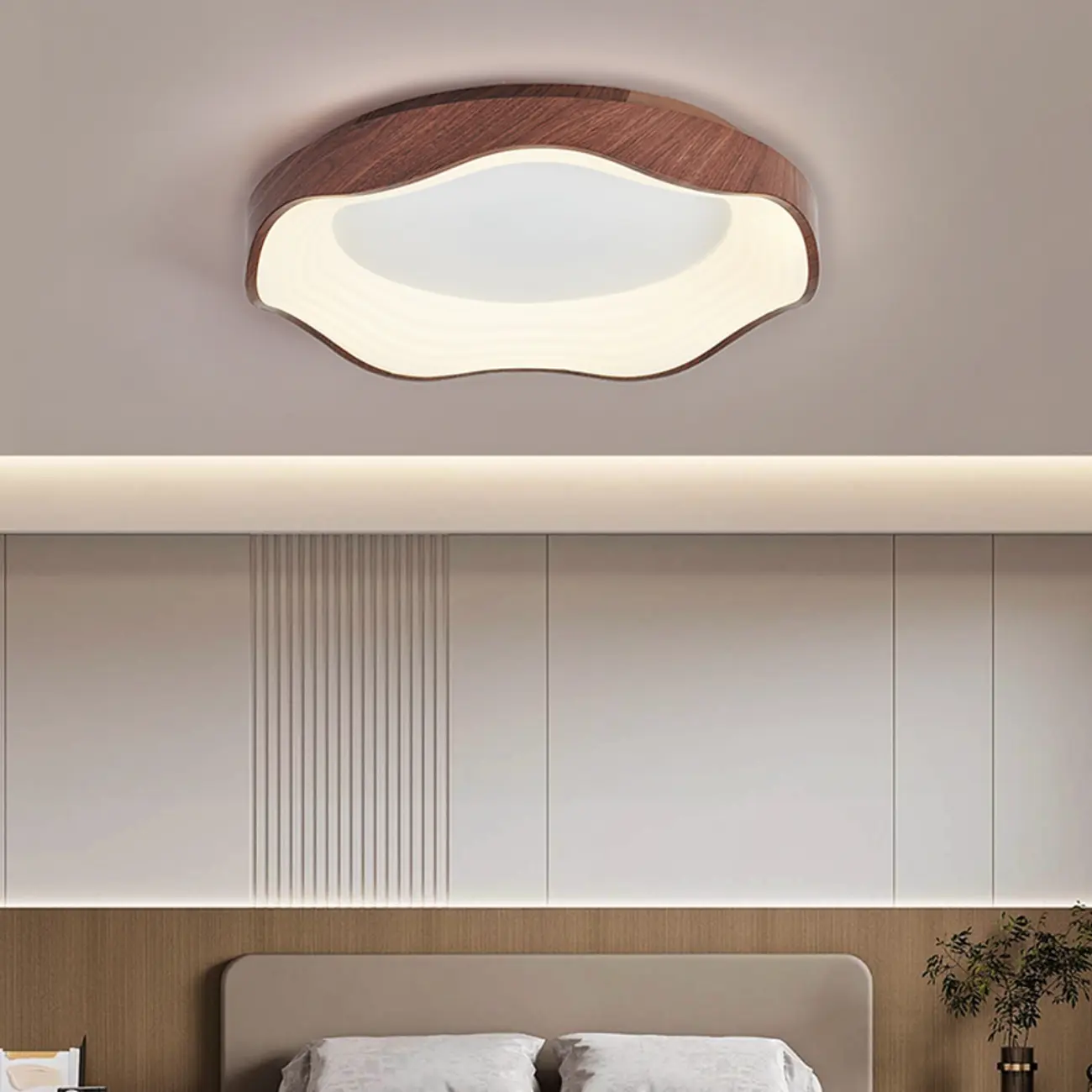 Cloud Shaped Flush Mount Ceiling Light for Living Room Use Image - 8 | homeyfad