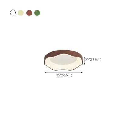 Cloud Shaped Flush Mount Ceiling Light for Living Room Use #size