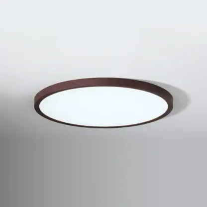 Modern Circular Flush Mount LED Ceiling Light for Bedroom Image - 9