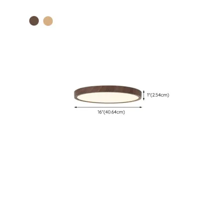 Modern Circular Flush Mount LED Ceiling Light for Bedroom Image - 15