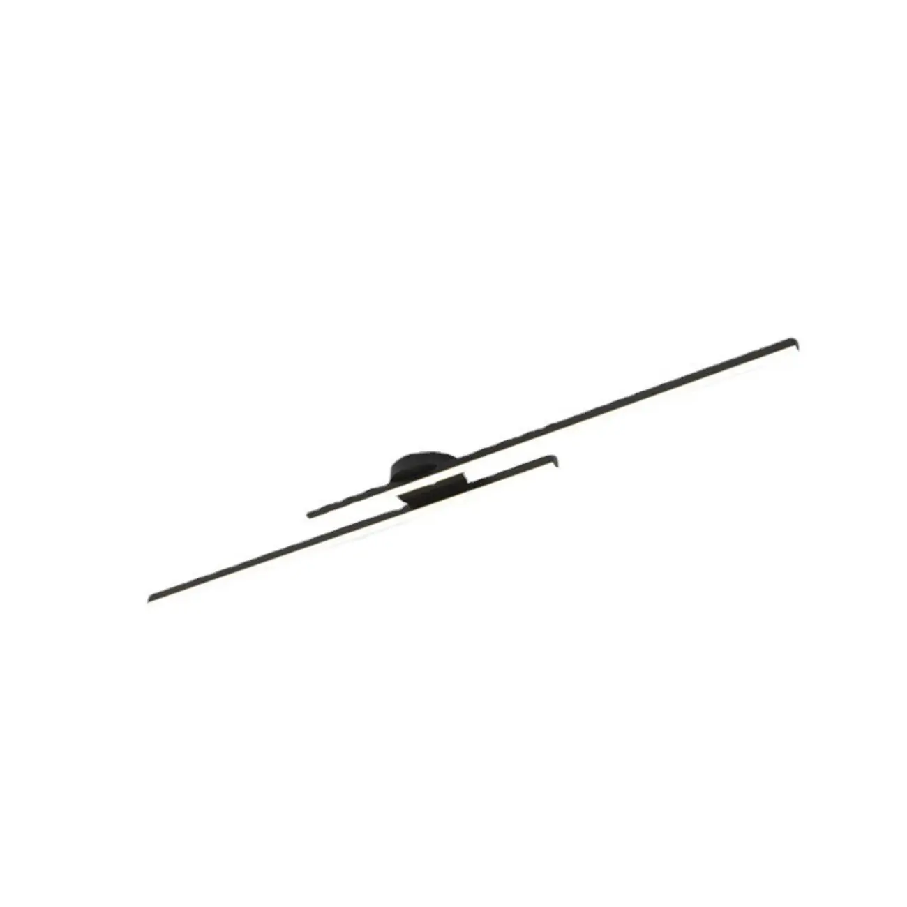 2-Light Linear LED Semi Flush Ceiling Light for Living Room Image - 5 | homeyfad