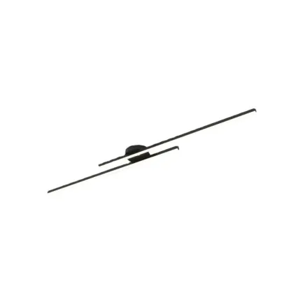 2-Light Linear LED Semi Flush Ceiling Light for Living Room Image - 5