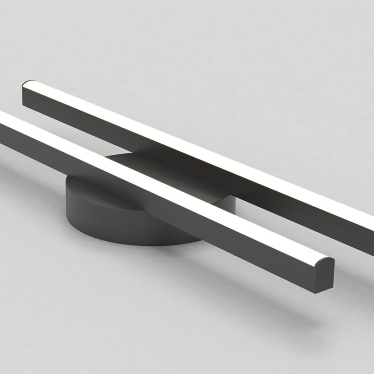 2-Light Linear LED Semi Flush Ceiling Light for Living Room Image - 13 | homeyfad