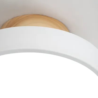 Drum LED Semi-Flush Mount Ceiling Light for Living Room Image - 15