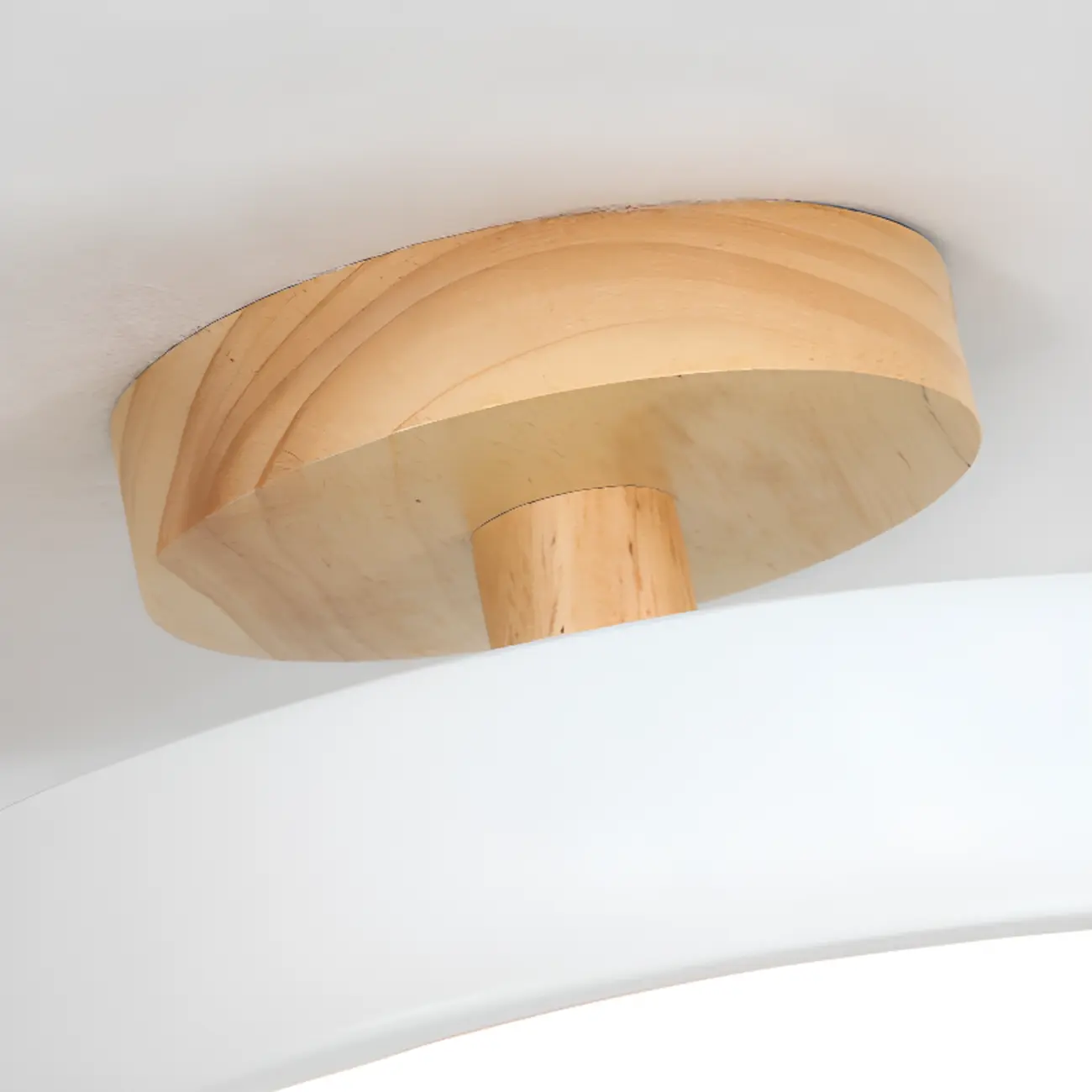 Drum LED Semi-Flush Mount Ceiling Light for Living Room Image - 16 | homeyfad