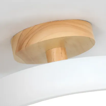 Drum LED Semi-Flush Mount Ceiling Light for Living Room Image - 16