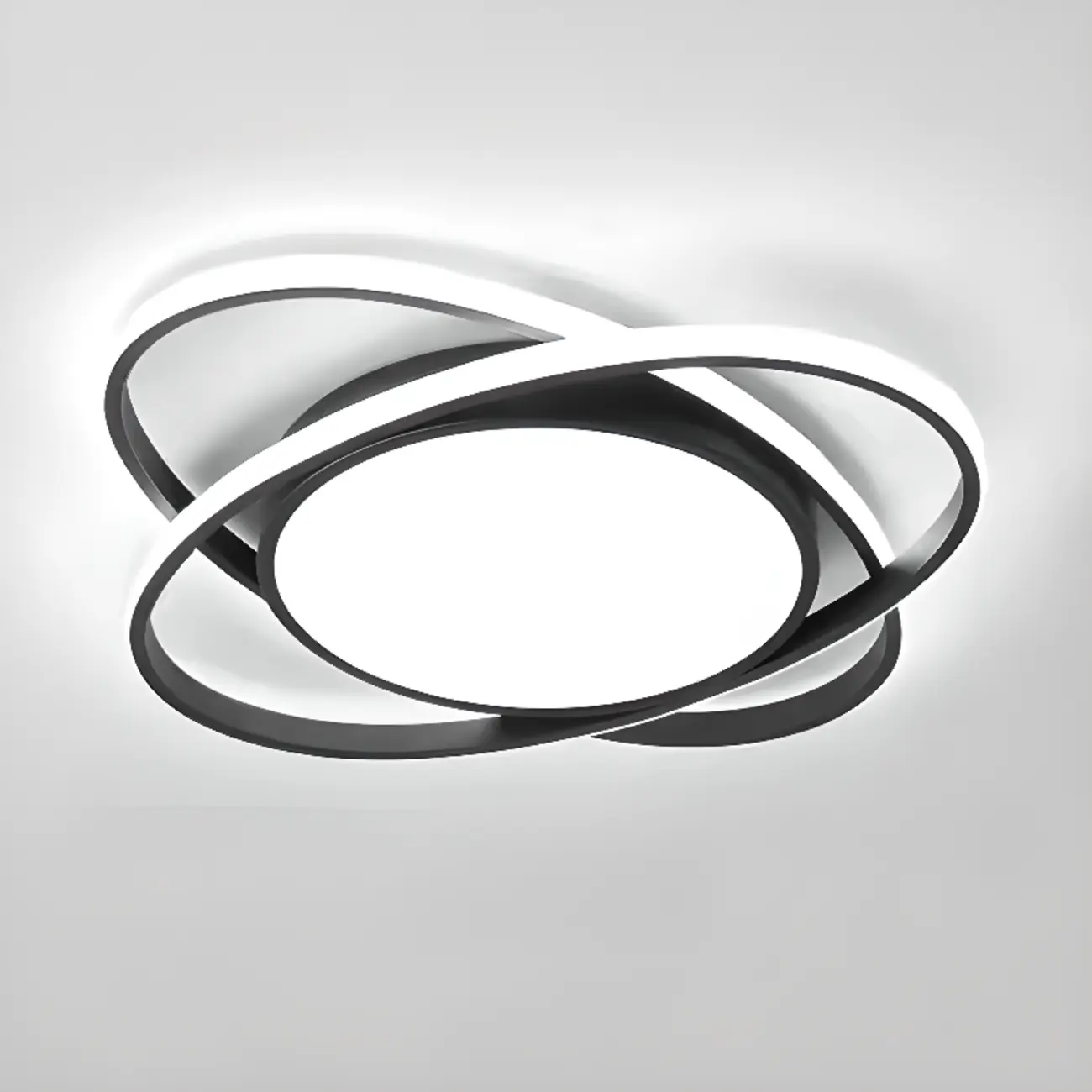 Geometric Acrylic Flush Ceiling Light for Residential Living Image - 3 | homeyfad