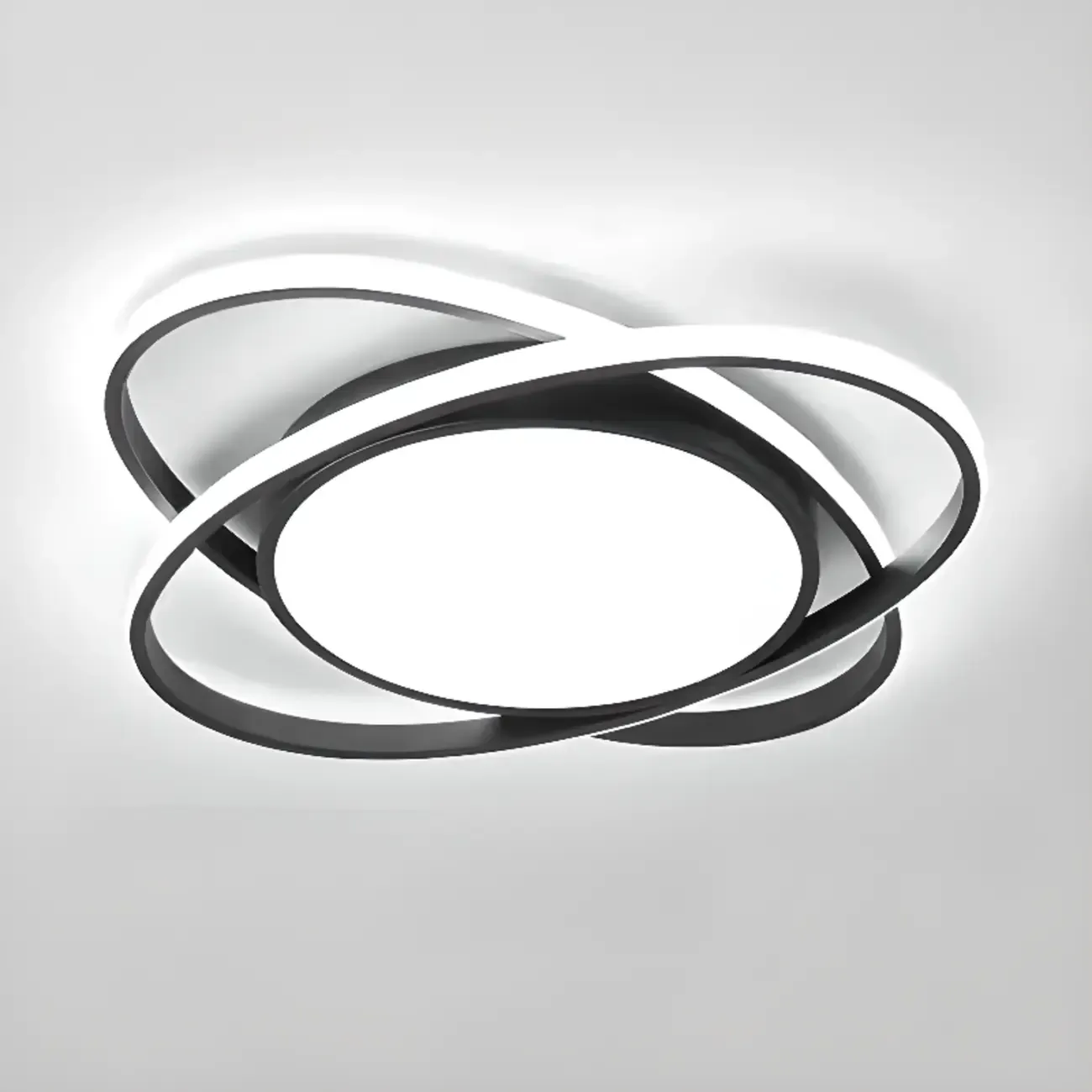 Geometric Acrylic Flush Ceiling Light for Residential Living Image - 3