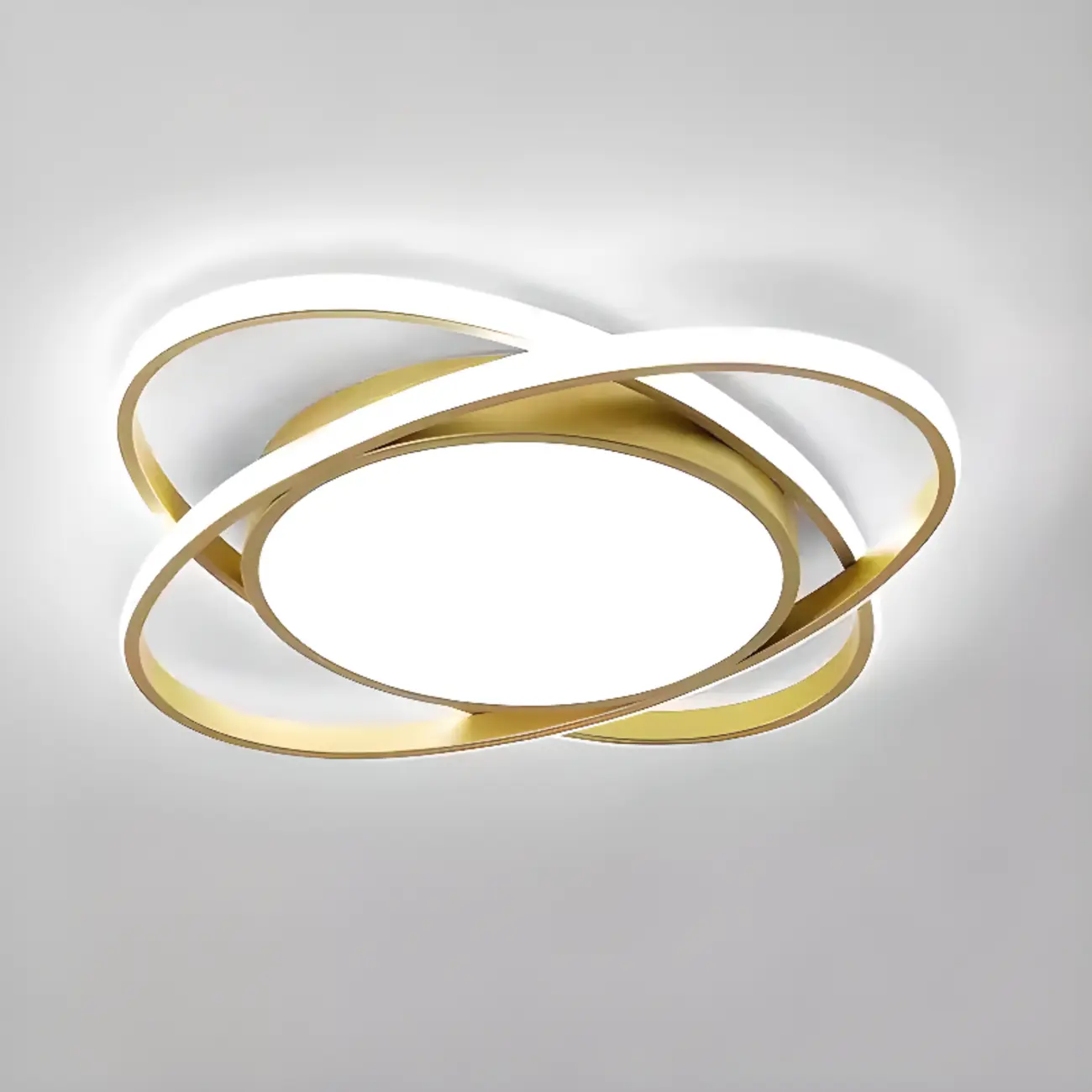 Geometric Acrylic Flush Ceiling Light for Residential Living Image - 5 | homeyfad