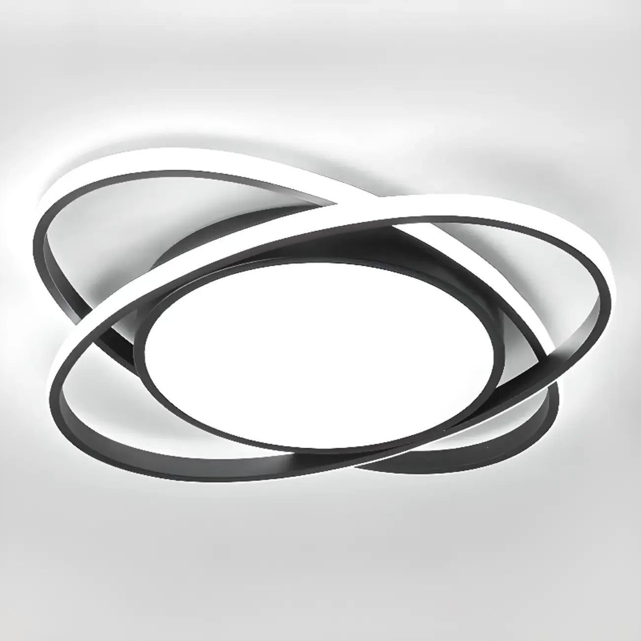 Geometric Acrylic Flush Ceiling Light for Residential Living Image - 9