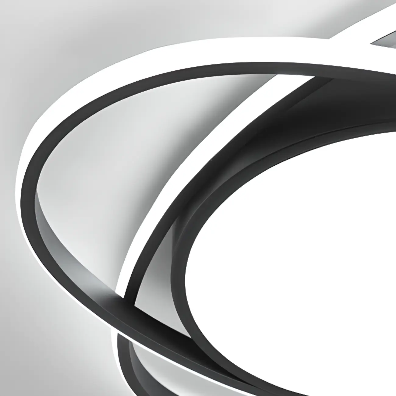 Geometric Acrylic Flush Ceiling Light for Residential Living Image - 12 | homeyfad