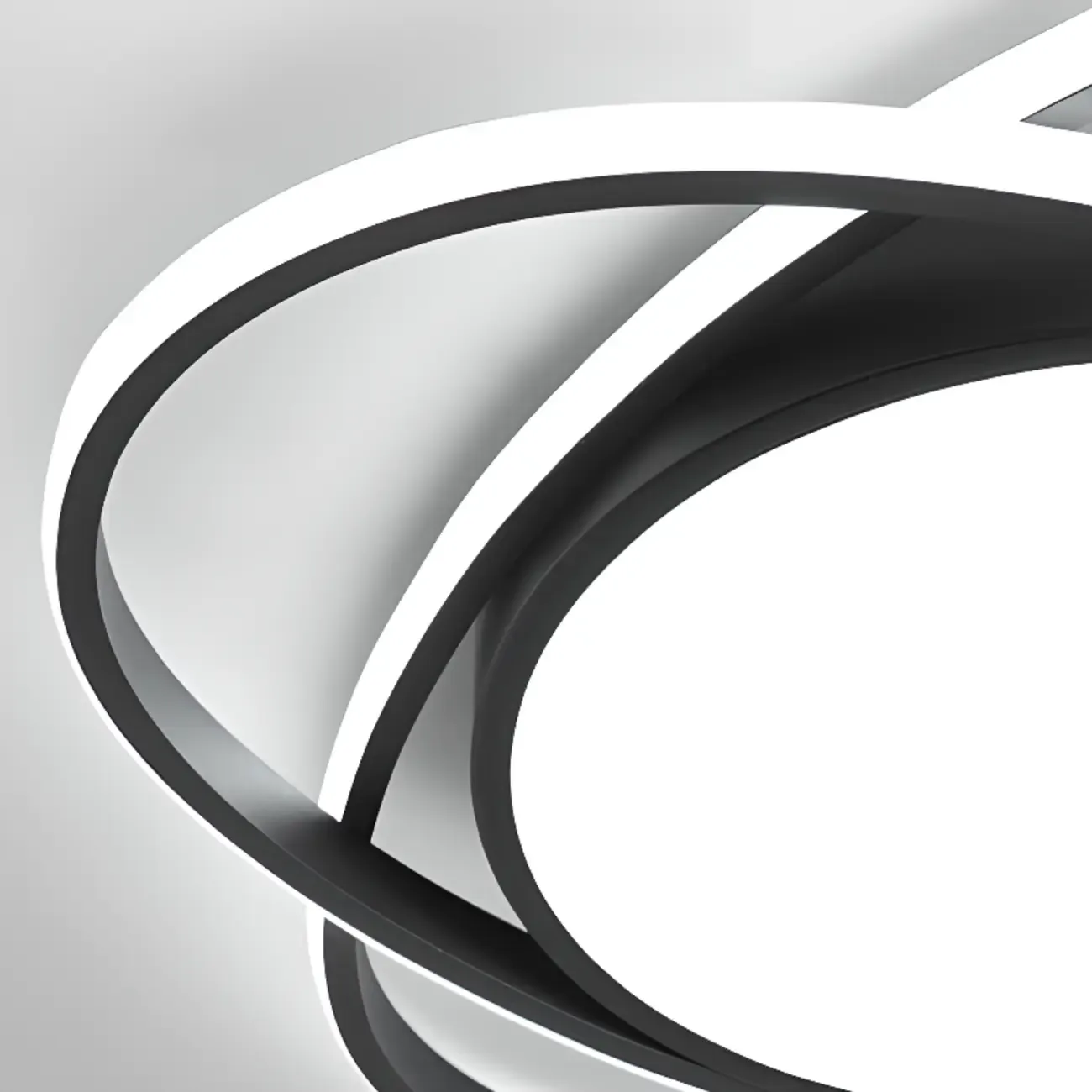 Geometric Acrylic Flush Ceiling Light for Residential Living Image - 12