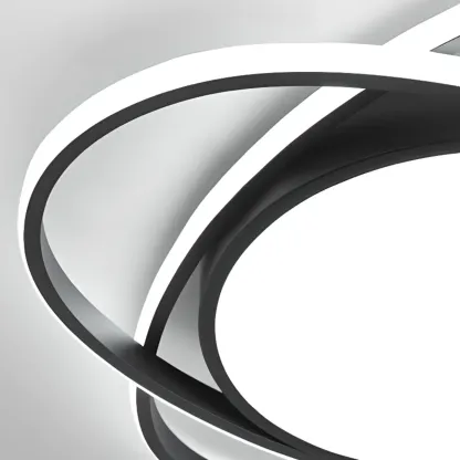 Geometric Acrylic Flush Ceiling Light for Residential Living Image - 12