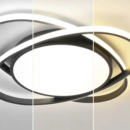 Geometric Acrylic Flush Ceiling Light for Residential Living Image - 13