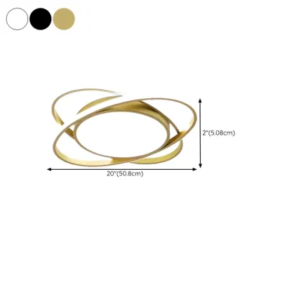 Geometric Acrylic Flush Ceiling Light for Residential Living Image - 16