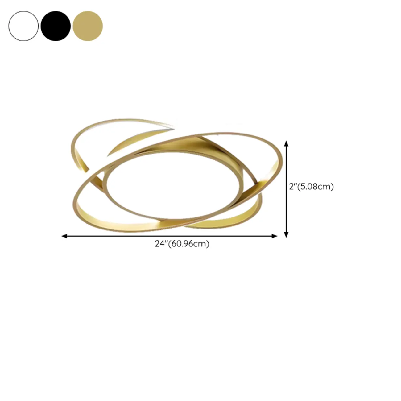 Geometric Acrylic Flush Ceiling Light for Residential Living Image - 17 | homeyfad