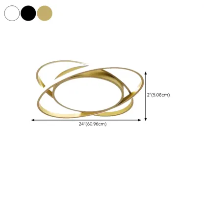 Geometric Acrylic Flush Ceiling Light for Residential Living Image - 17