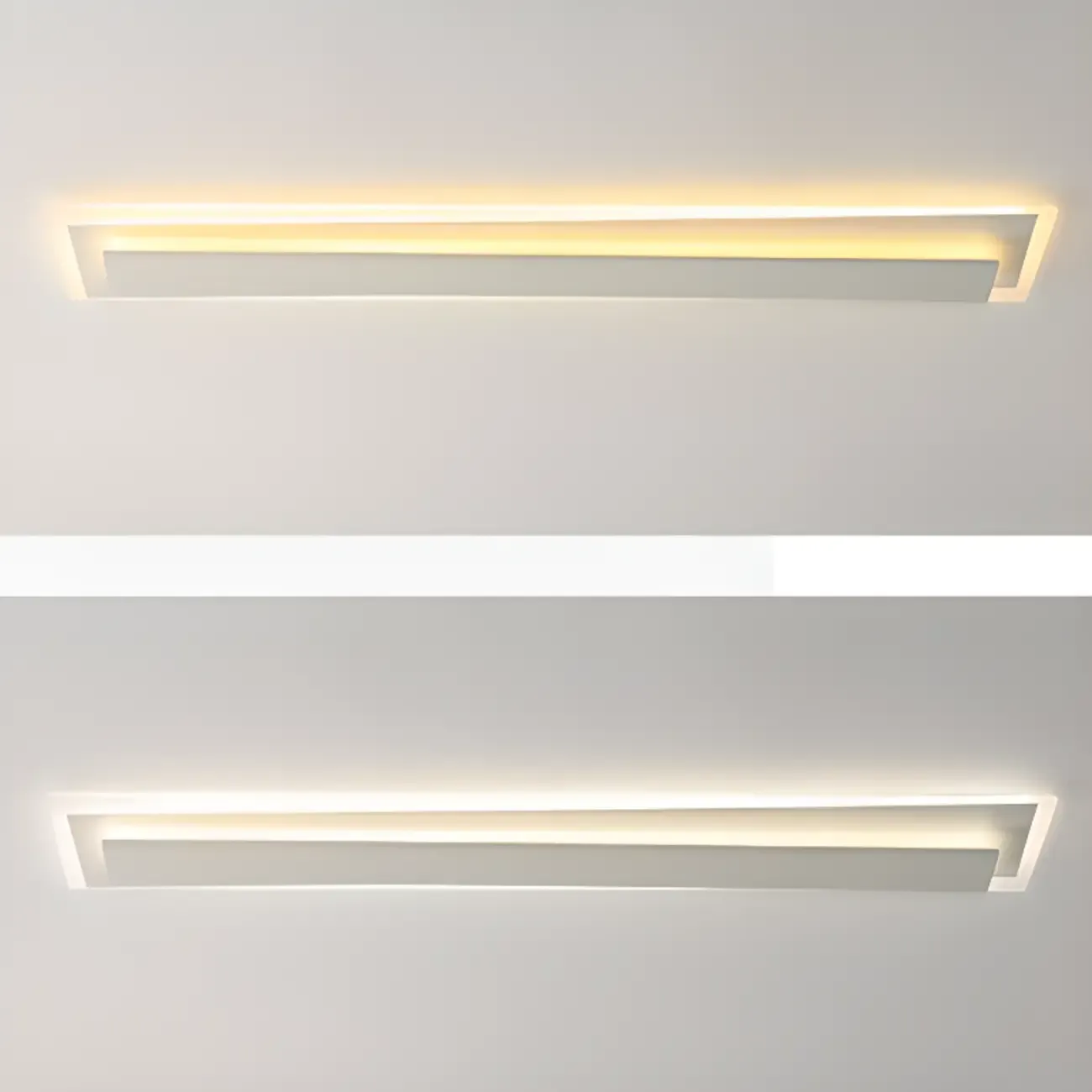 2-Light Geometric Flush Mount Ceiling Light for Living Room Image - 6