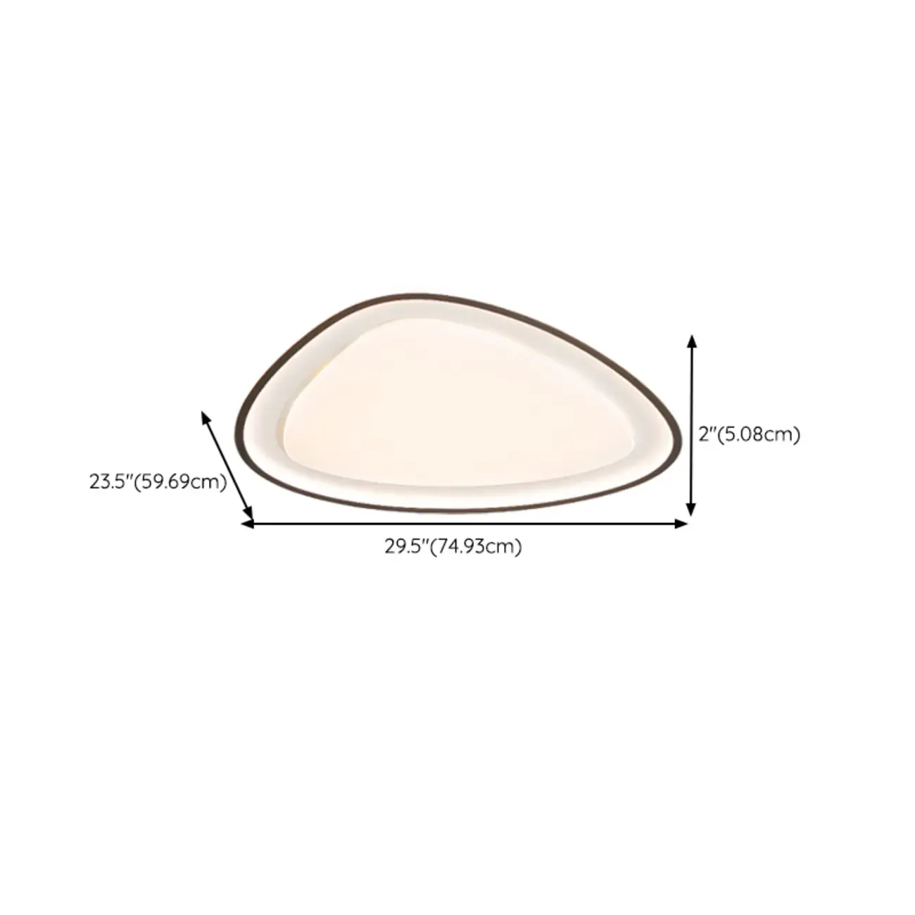 Modern Black-White Flush Ceiling Light with 3 Gear Dimming Image - 18