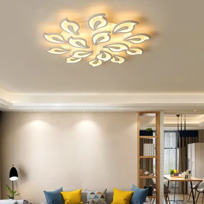 Elegant Flush Mount LED Ceiling Light for Indoor Use Image - 4