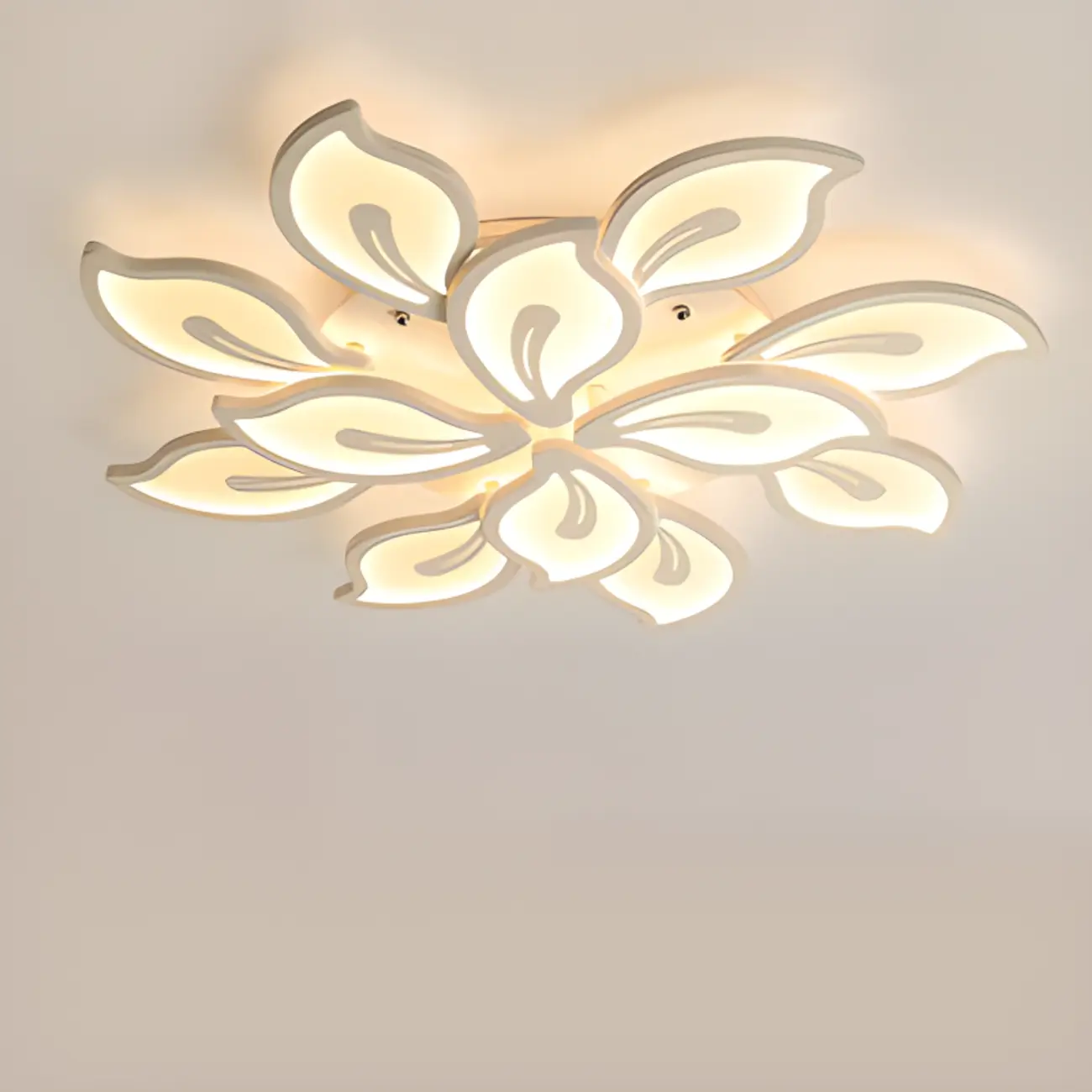 Elegant Flush Mount LED Ceiling Light for Indoor Use Image - 10 | homeyfad