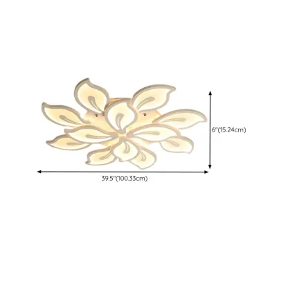 Elegant Flush Mount LED Ceiling Light for Indoor Use Image - 19