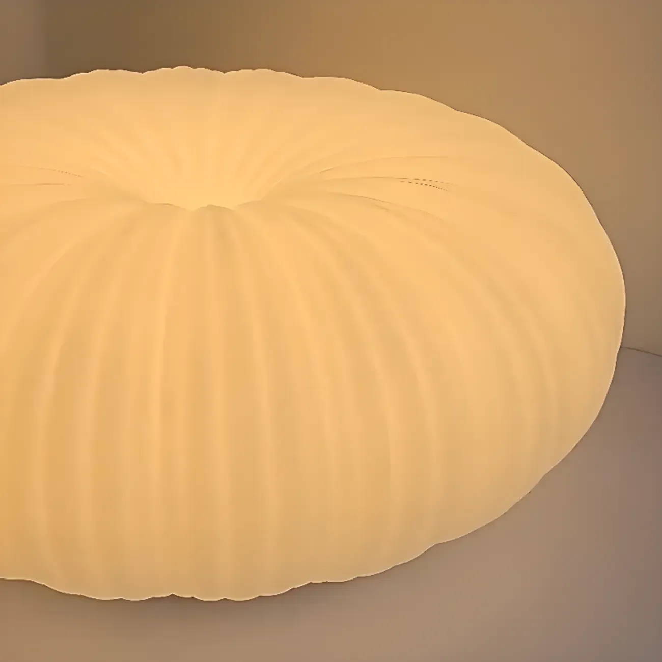 Modern Circle-shaped Flush Ceiling Light With Resin Shade Image - 9