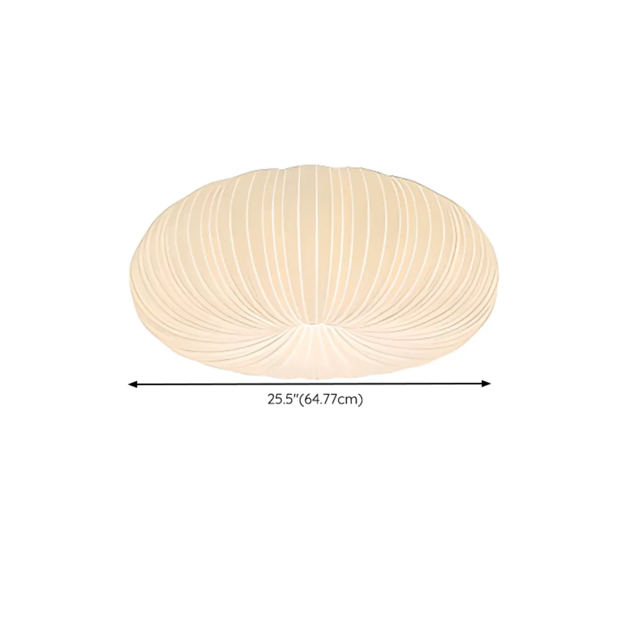 Modern Circle-shaped Flush Ceiling Light With Resin Shade Image - 14 | homeyfad