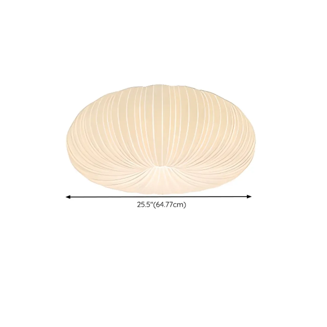 Modern Circle-shaped Flush Ceiling Light With Resin Shade Image - 14