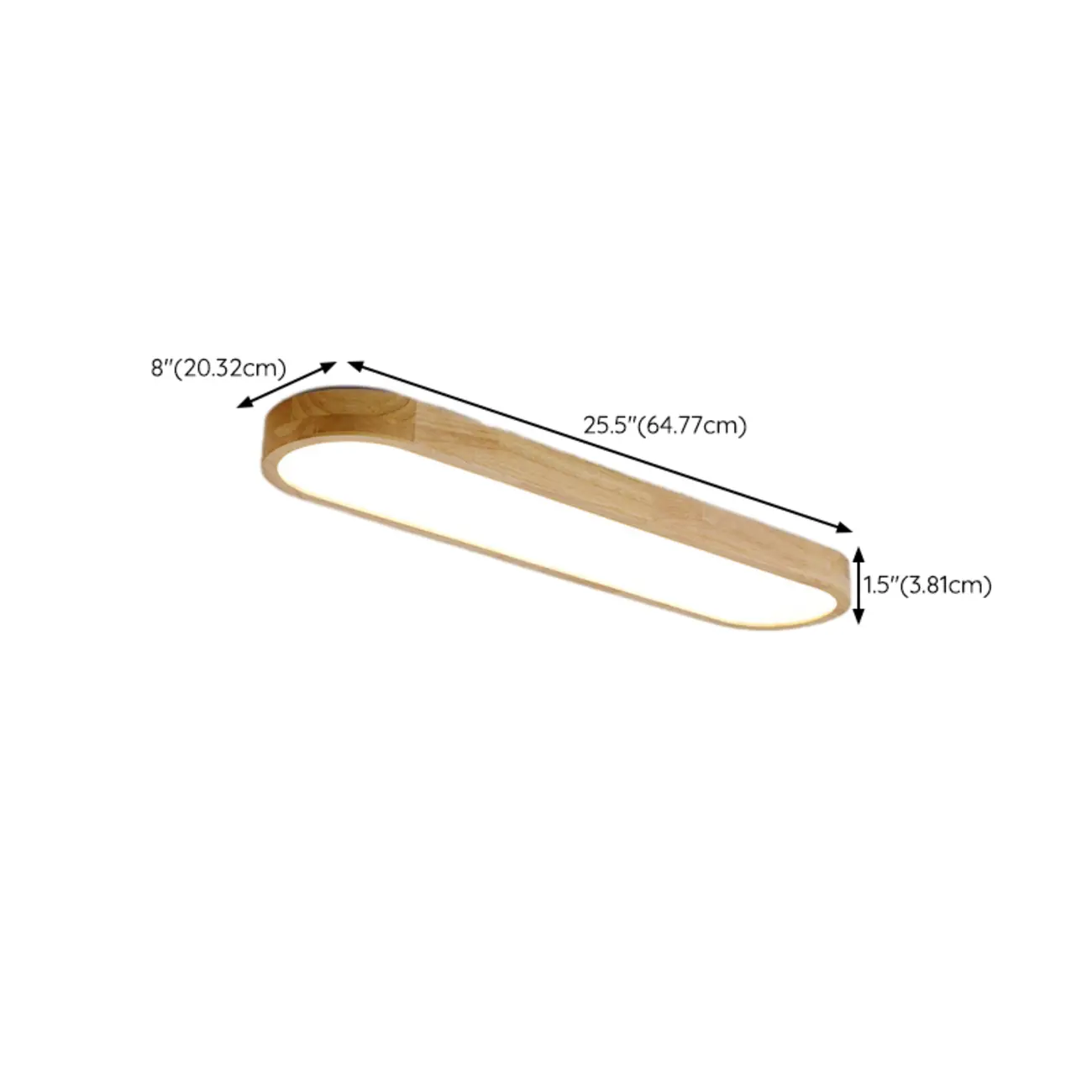 Natural Finish Flush Mount Ceiling Light for Residential Use  #size | homeyfad