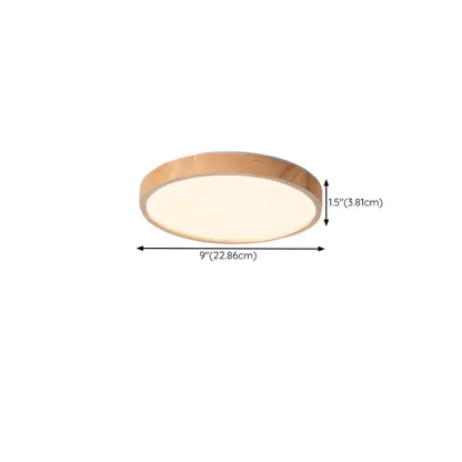 Circular Flush Mount Ceiling Light for Residential Spaces #size