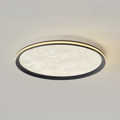 Modern Circular Flush Mount Ceiling Light with Acrylic Shade  Image - 5