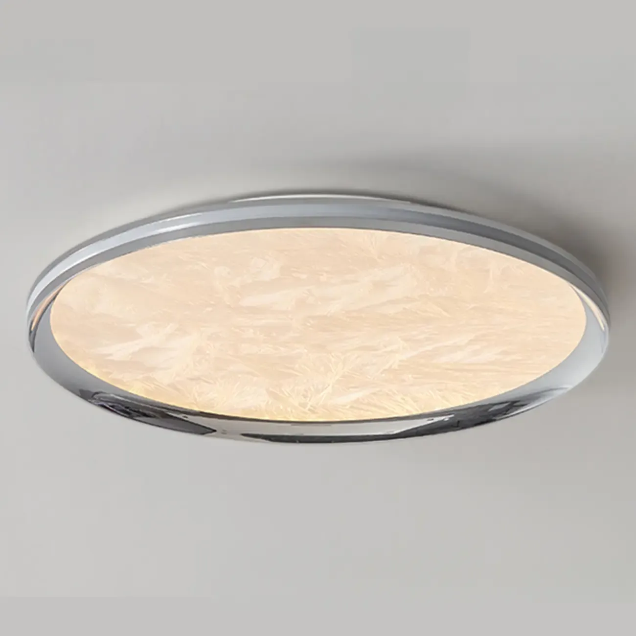 Modern Circular Flush Mount Ceiling Light with Acrylic Shade  Image - 10
