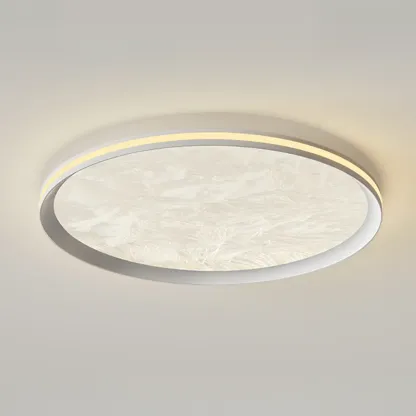 Modern Circular Flush Mount Ceiling Light with Acrylic Shade  Image - 11