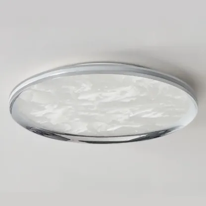 Modern Circular Flush Mount Ceiling Light with Acrylic Shade  Image - 12