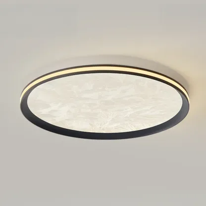 Modern Circular Flush Mount Ceiling Light with Acrylic Shade  Image - 13