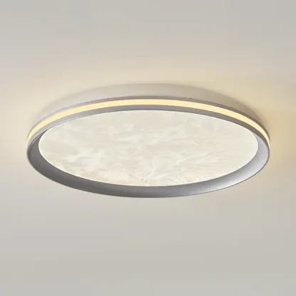 Modern Circular Flush Mount Ceiling Light with Acrylic Shade  Image - 15