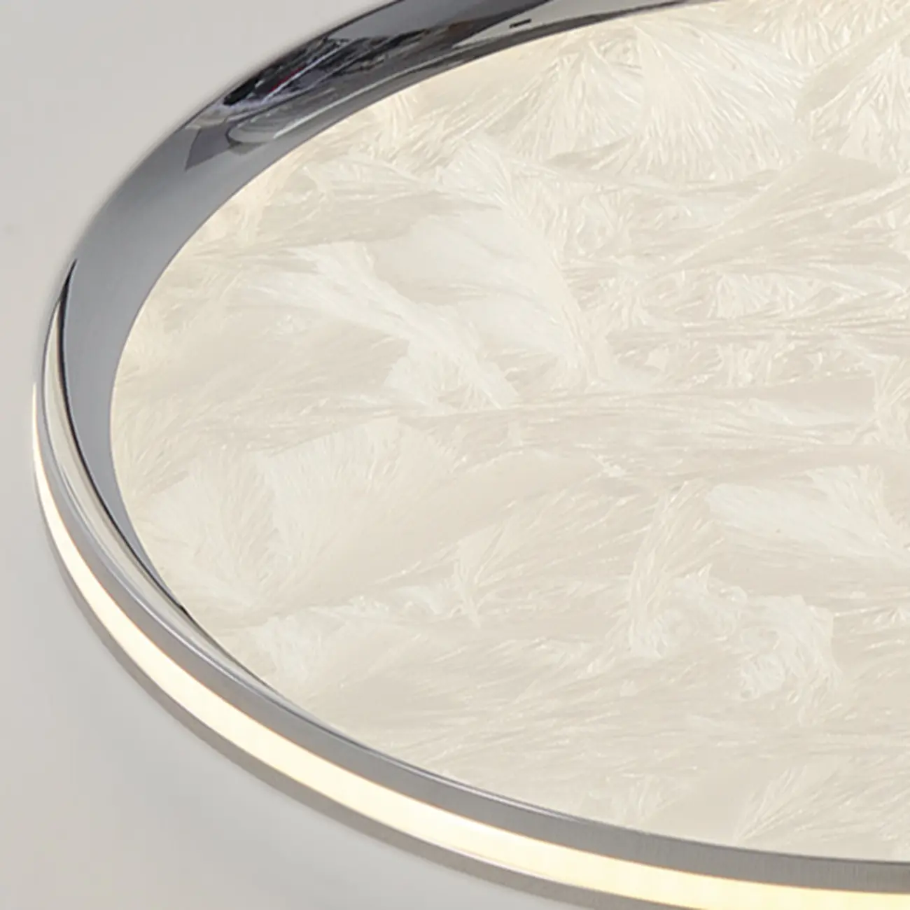 Modern Circular Flush Mount Ceiling Light with Acrylic Shade  Image - 16 | homeyfad